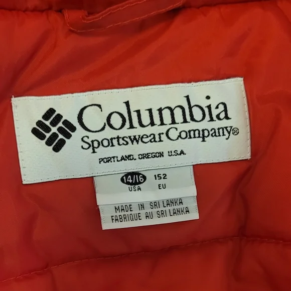 Columbia Kids Puffer Jacket in Red and Navy - Picture 3 of 13